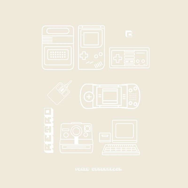 retro game blaupause nerd pc game 8bit konsole lol