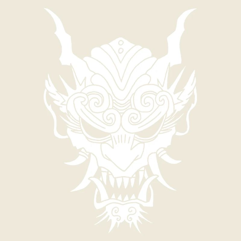 weißer Gothic-Dämon