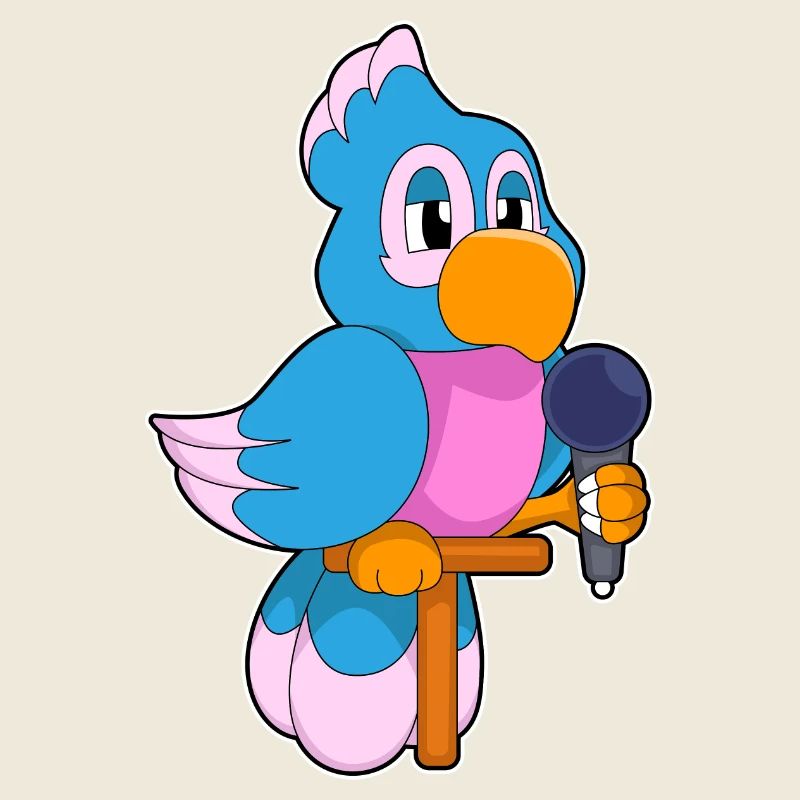 Parrot Singer Microphone Chant