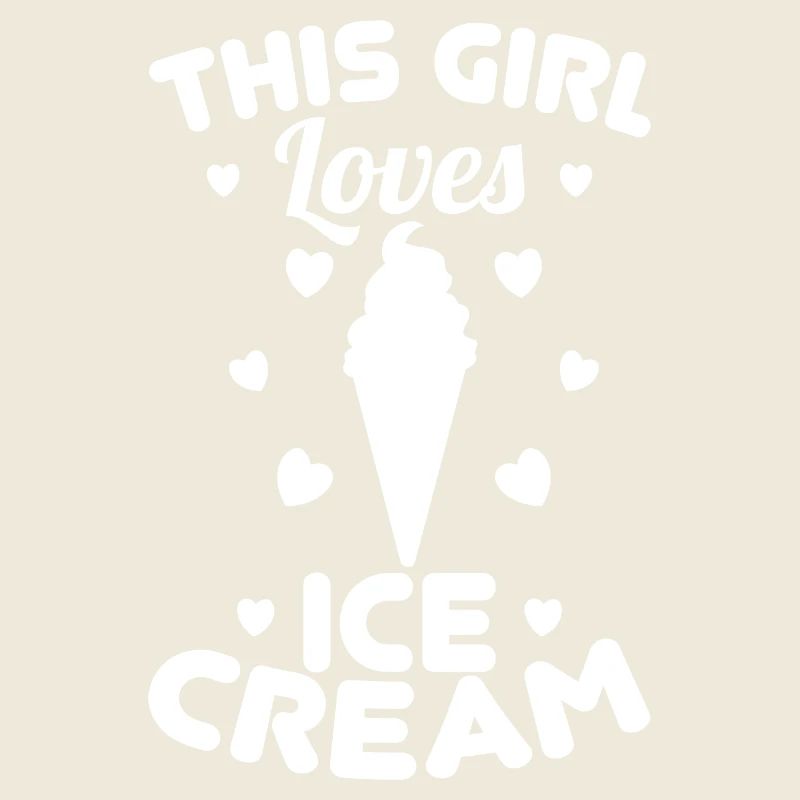 Fille de crème glacée