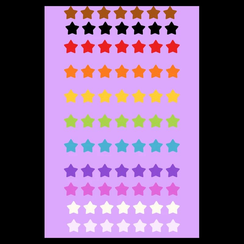 Pride Rainbow Stars