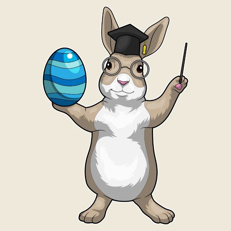 Professeur de Pâques Bunny
