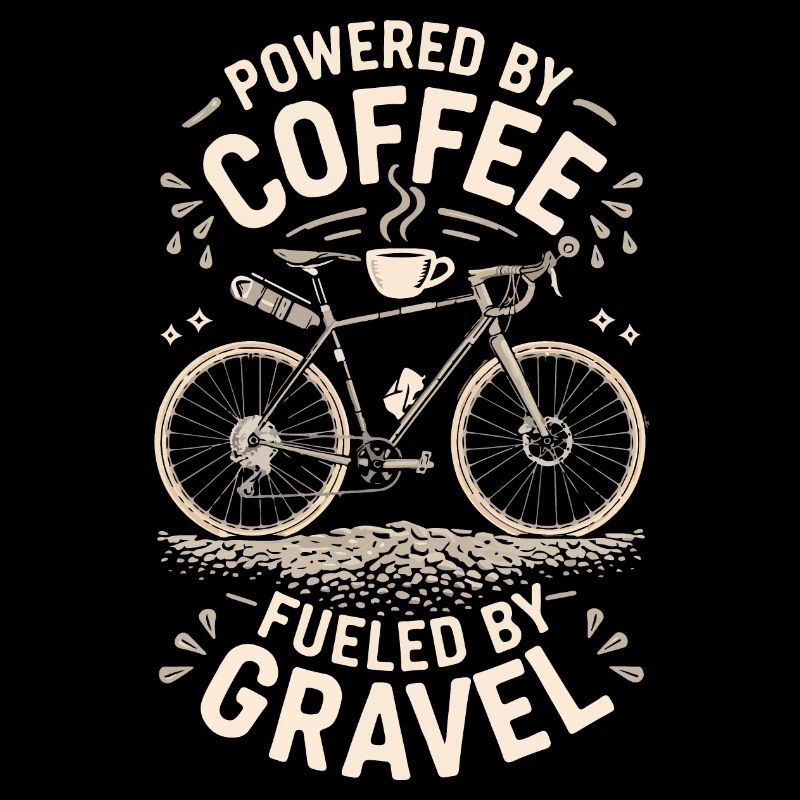 Coffee Powered Bike Graphic