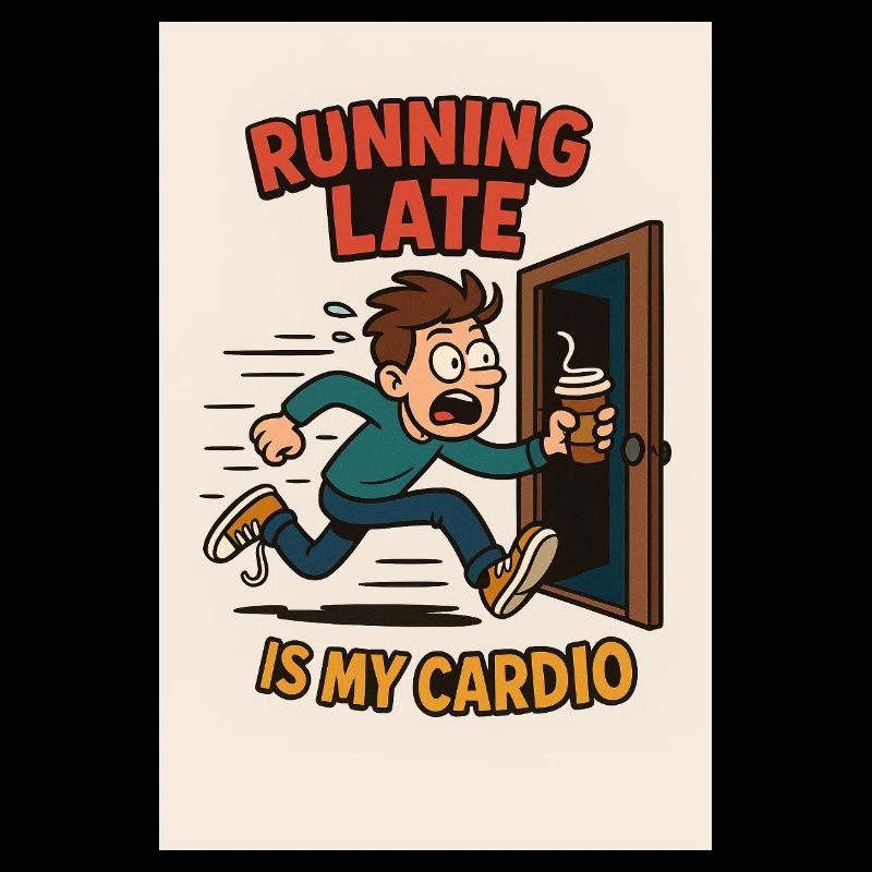 Courir en retard est ma conception cardio