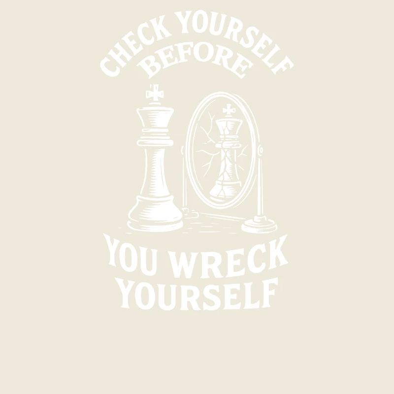 Check Yourself Funny Chess Player Saying
