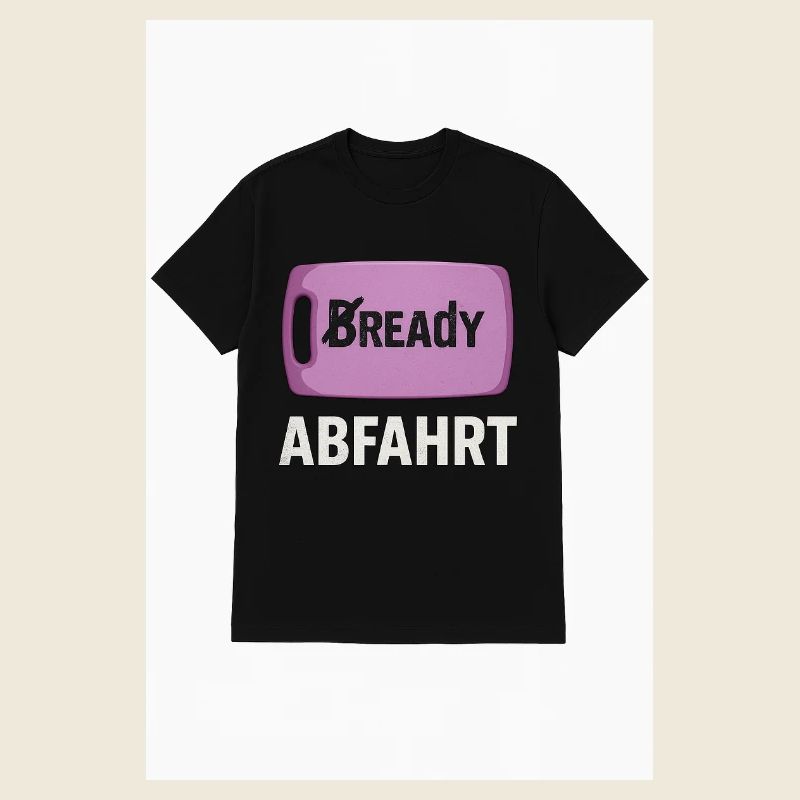 Bready Abfahrt T-Shirt mit Backwaren-Motiv