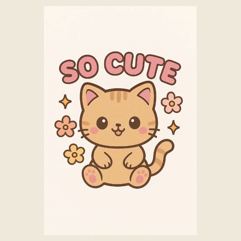 Un design de chat si mignon