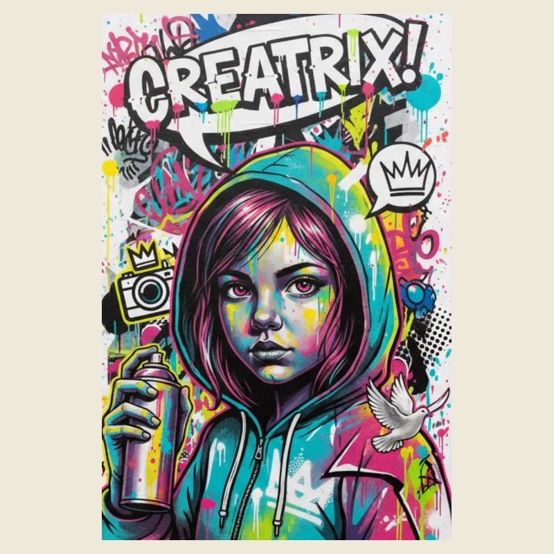 Explosion de couleur Graffiti Héroïne