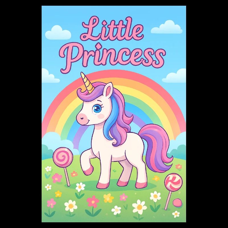 Kleines Regenbogen-Einhorn