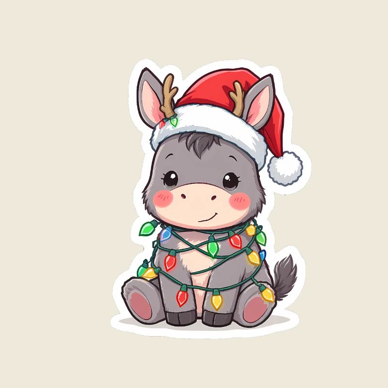 Esel Elfe Xmas Weihnachtsgeschen