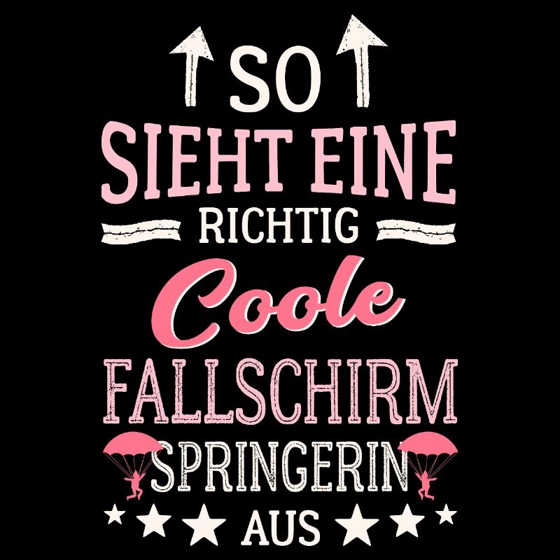So sieht eine coole Fallschirmspringerin aus