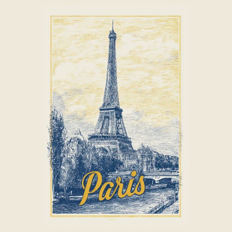 Pariser Eiffel-Bauplan