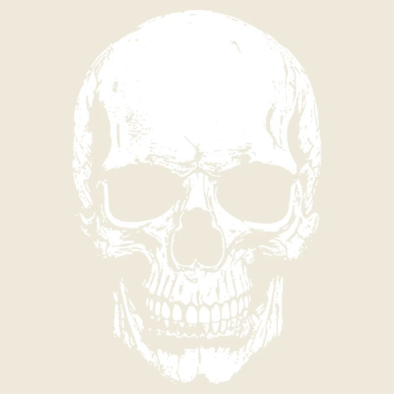 Skull Contrast Print