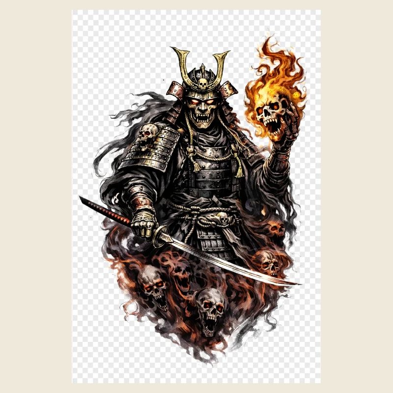 Flammenschädel-Samurai