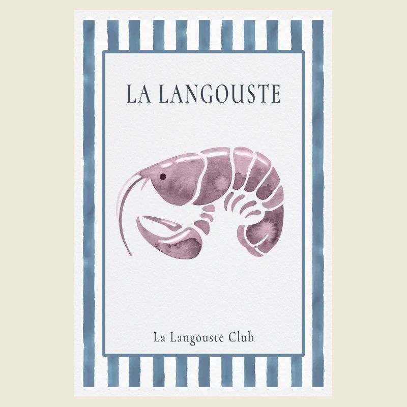 La Langouste French Spiny Lobster Poster