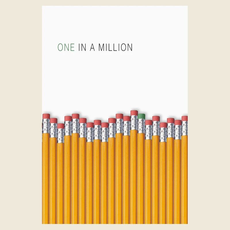 Design unique unique à déclaration unique sur un million