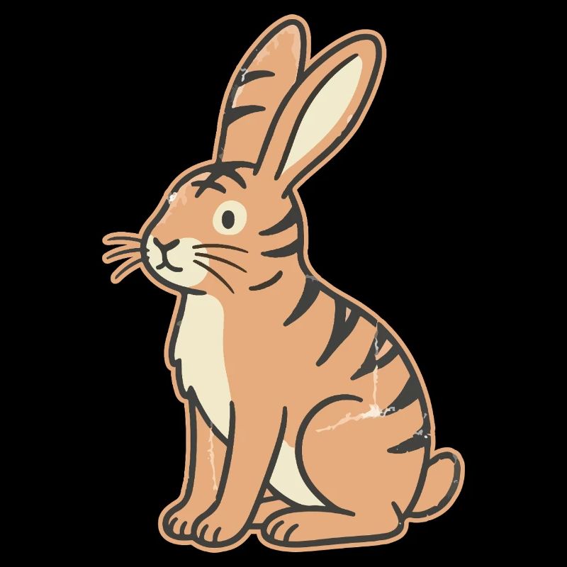 Pastel tabby rabbit stripes Tabby
