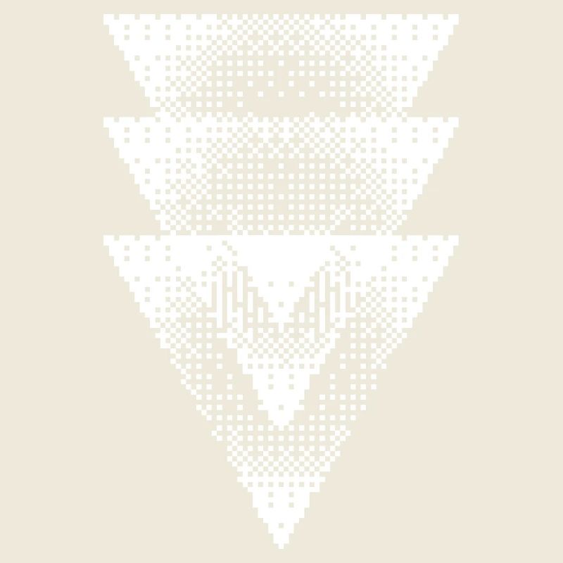 Halftone Triangle Cascade