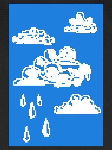 pixel clouds