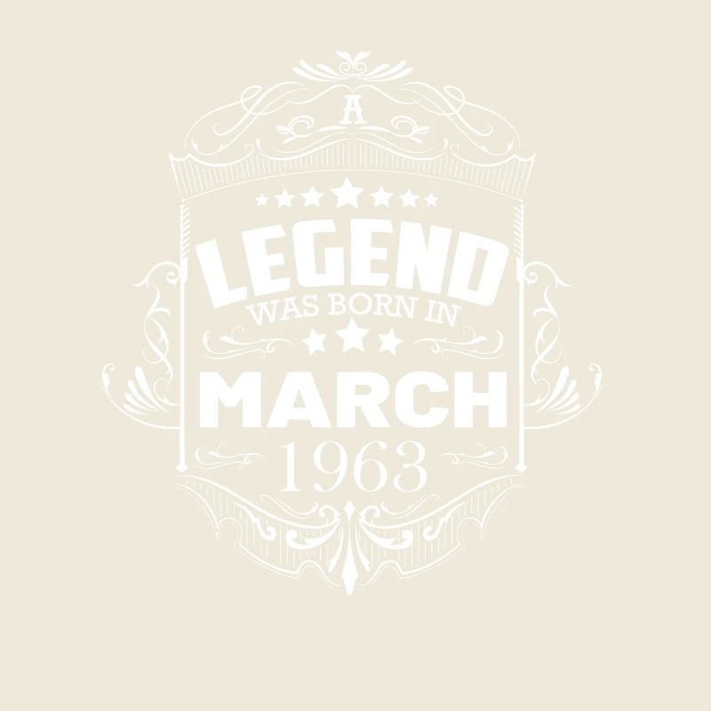 Mars 1963 Anniversaire Vintage