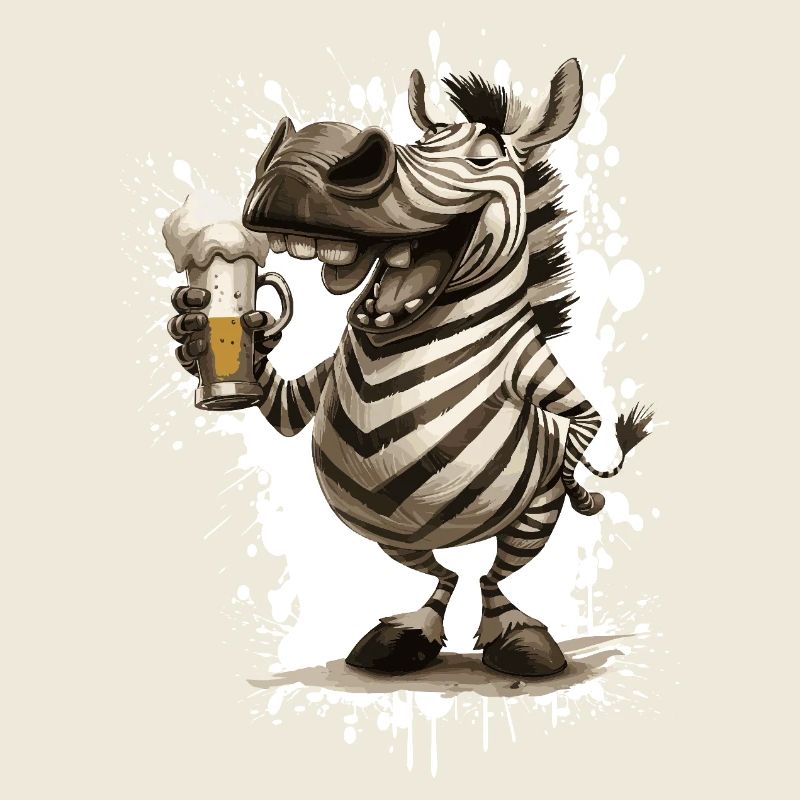 Zebra Bier Lustig