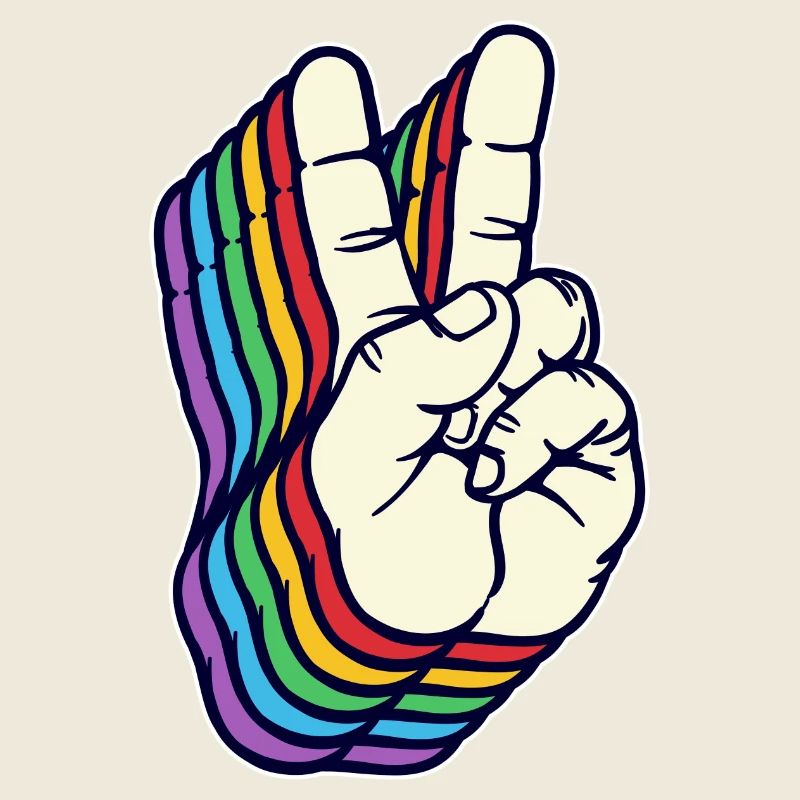 World Peace Peace Sign Freedom Humanity