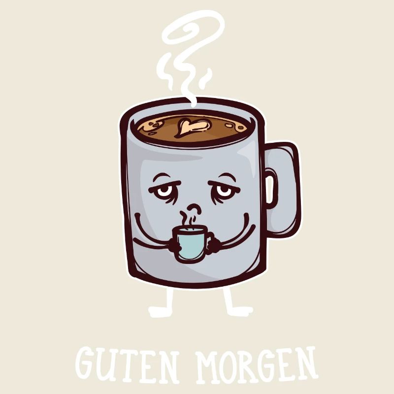 Frühstück Kaffee Koffein Statement Kaffeetrinker