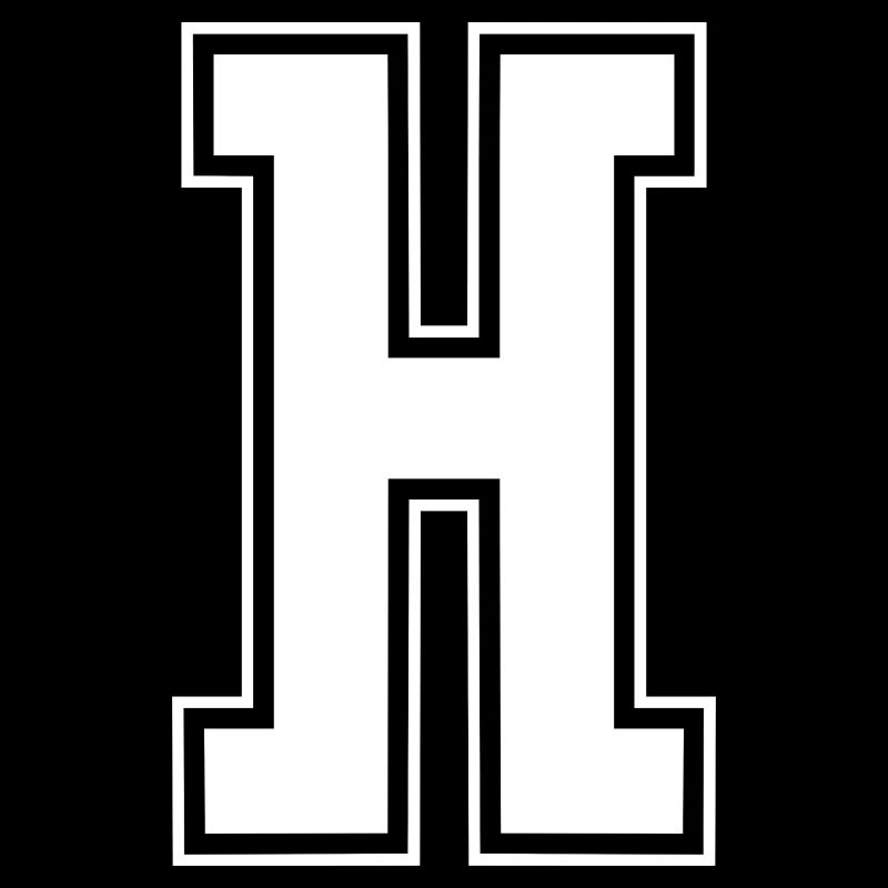 Varsity Buchstabe H College Look