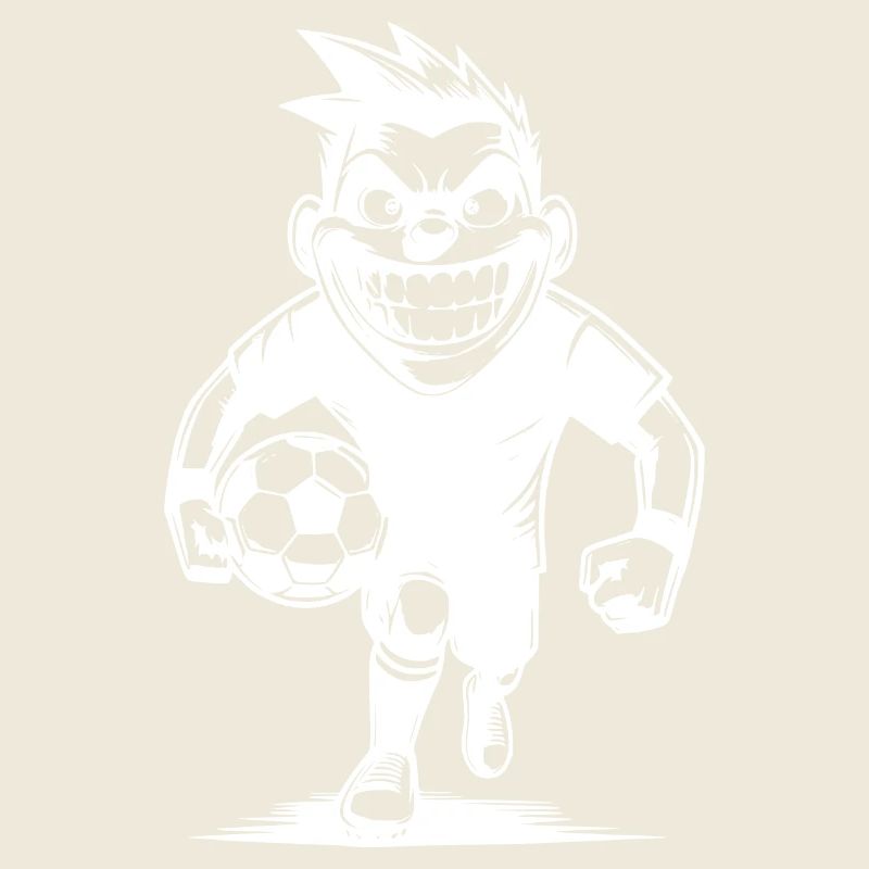 Lustiger Schiedsrichter mit Ball