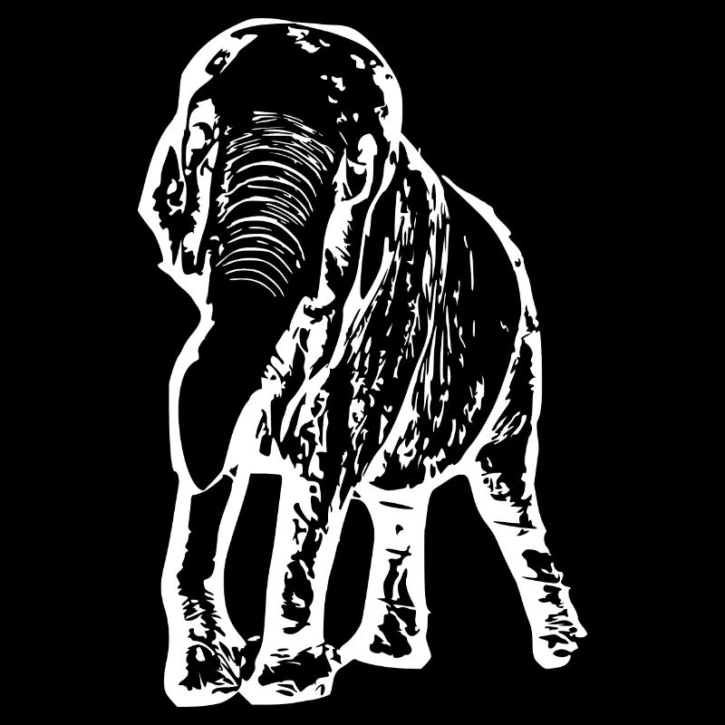 Éléphant Baby Noir