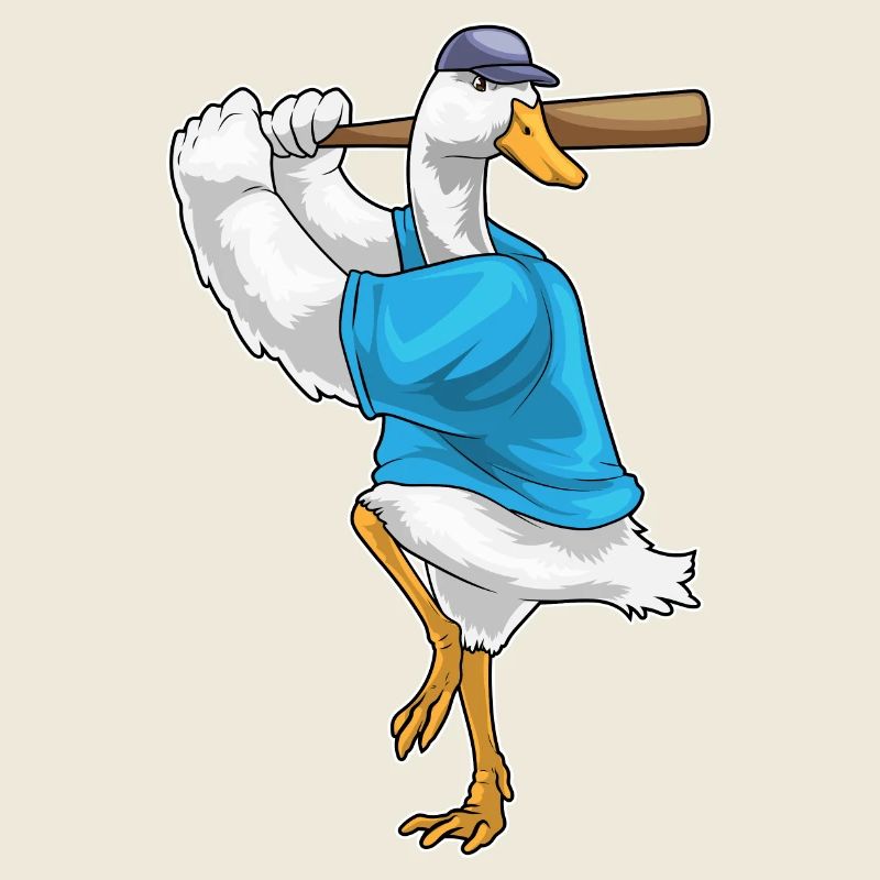 Ente Baseball Baseballschläger