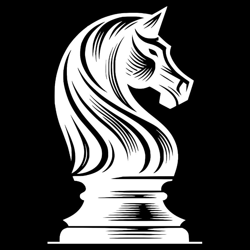 pièce d’échecs cheval chevalier dessin de cheval d’échecs