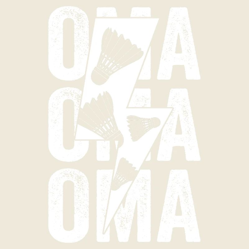 Federball Oma Großmutter Badminton