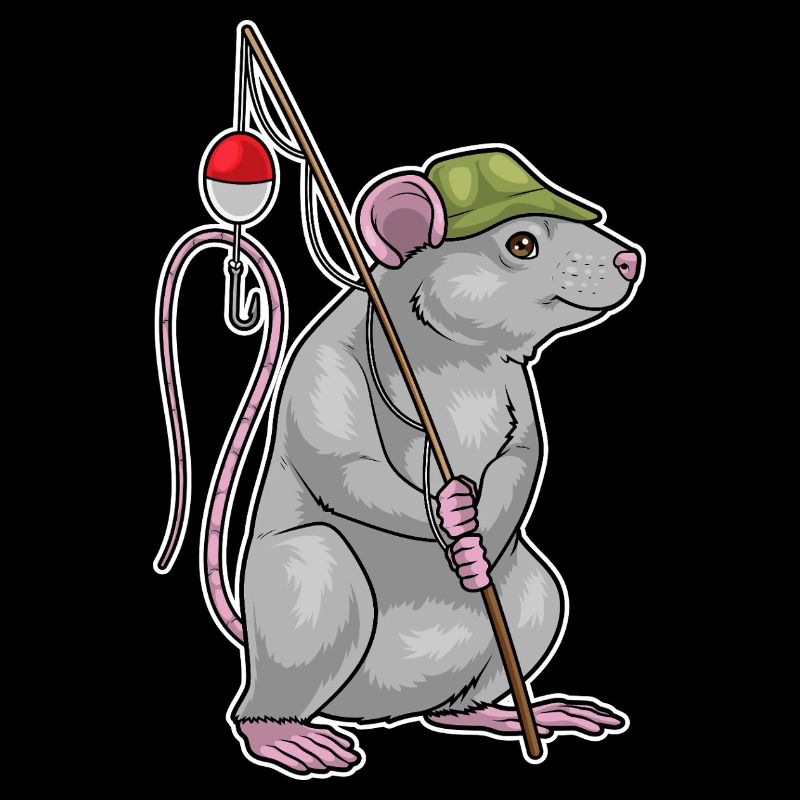 Canne à pêche pour pêcheurs rats Canne à pêche