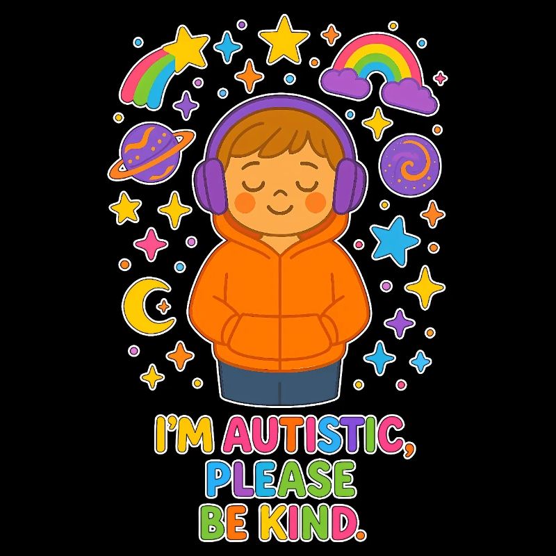 I'm Autistic Please Be Kind - Autismus Kinder