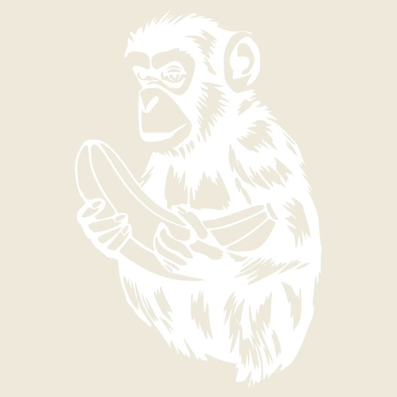 Monkey with Banana T-shirt Gift