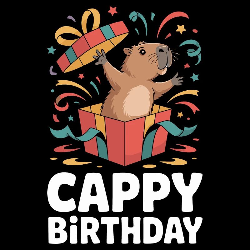 Capybara Geburtstag Cappy Birthday Lustiges Capy