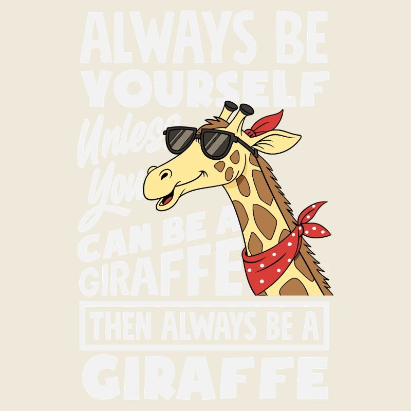 Sei immer du selbst außer du bist Giraffe