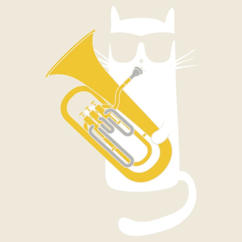 Cor baryton - Chat cool avec des lunettes de soleil