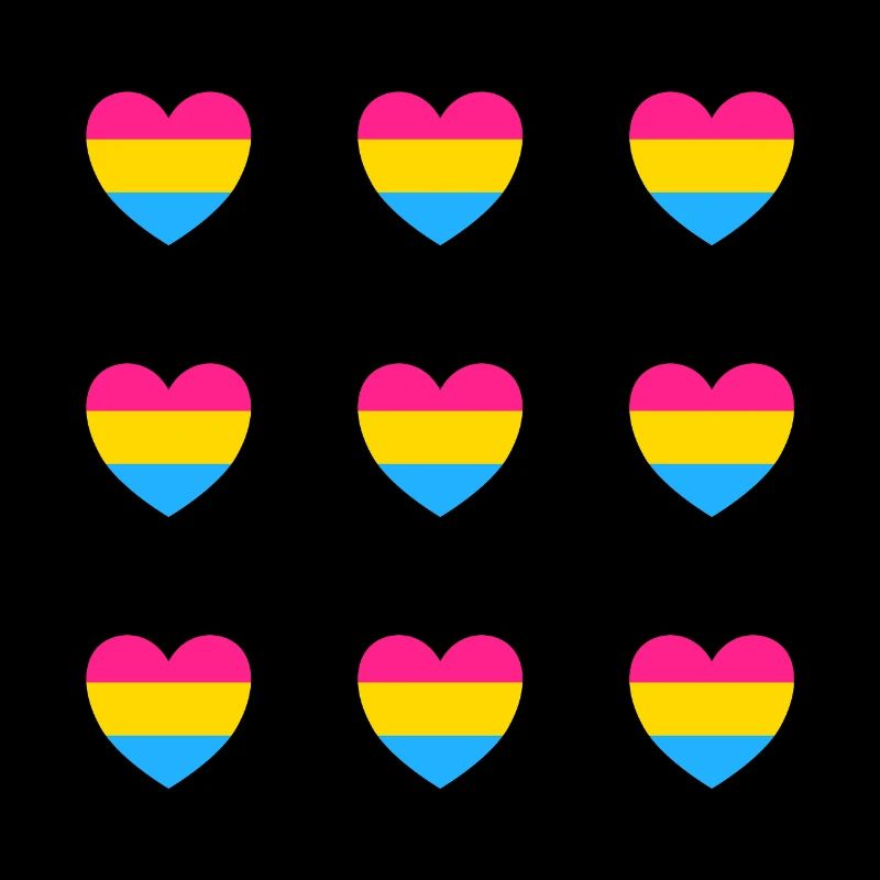 Drapeau Pan Coeurs