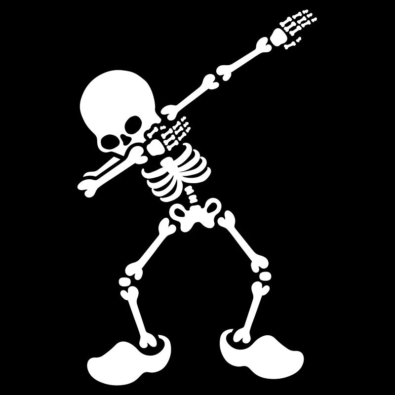Dab dabbende Skelett Holländer Holzschuhe Holland