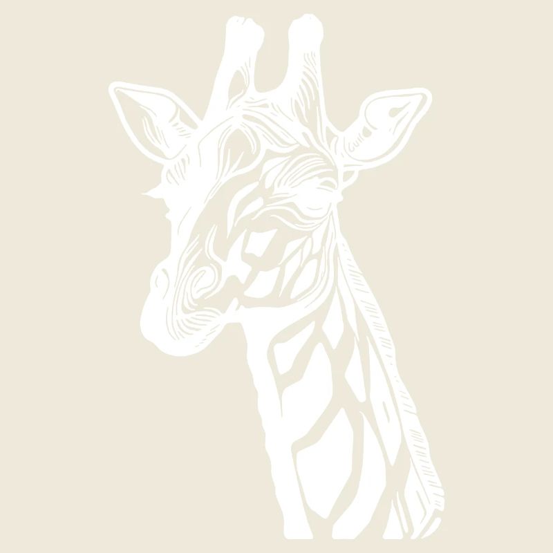 Süsse Giraffe mit niedlichem Blick