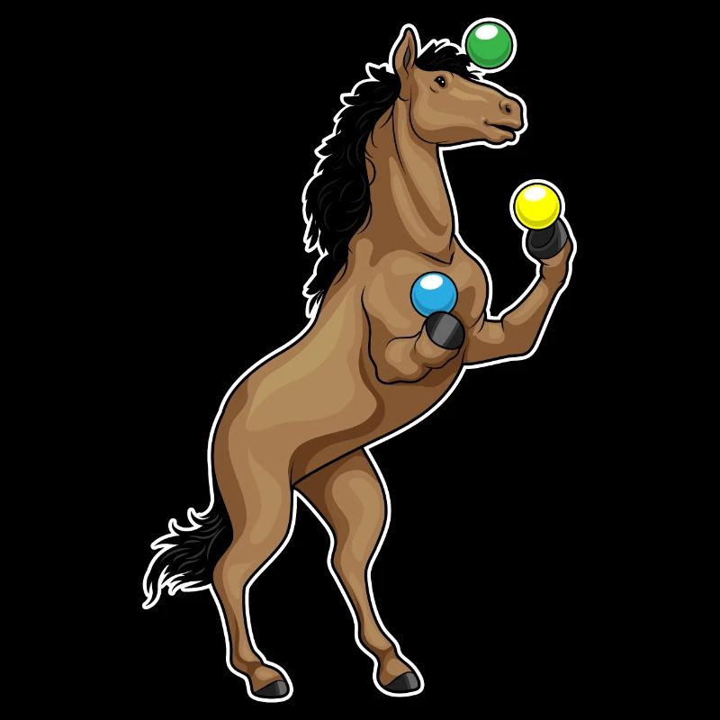 Pferd Jongleur Jonglieren