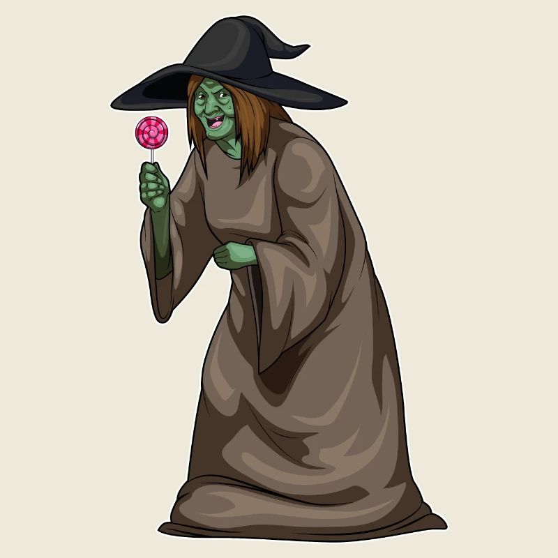 Sorcière Halloween sucettes