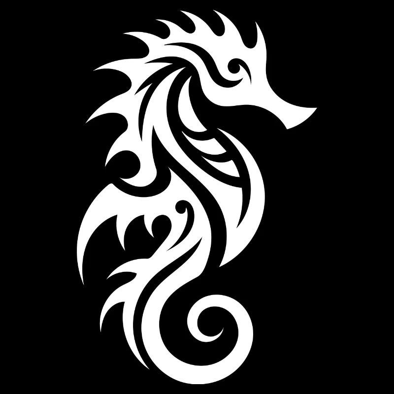 Niedliches kleines Tattoo Seepferdchen