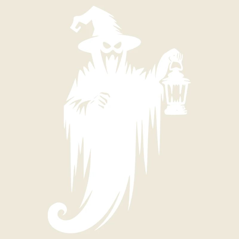 Schwebendes Halloween Gespenst mit Lampe
