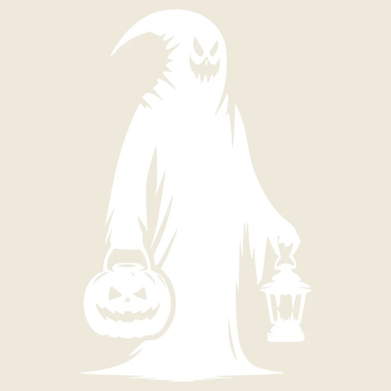 Scary Funny Masks Ghost with Pumpkin Lantern