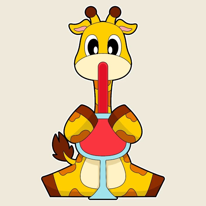Giraffe Rotwein