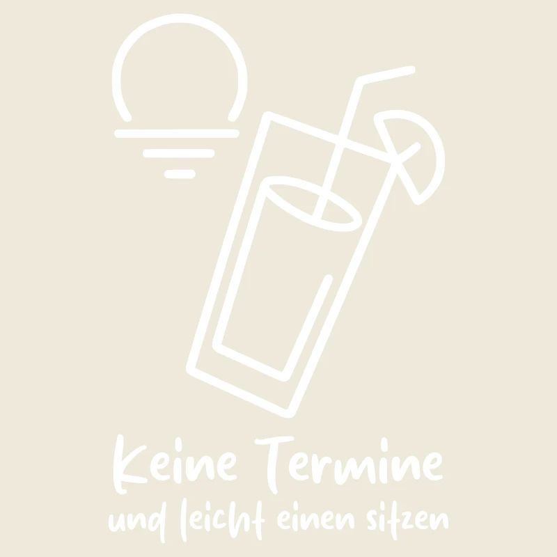 Keine Termine und leicht einen sitzen 