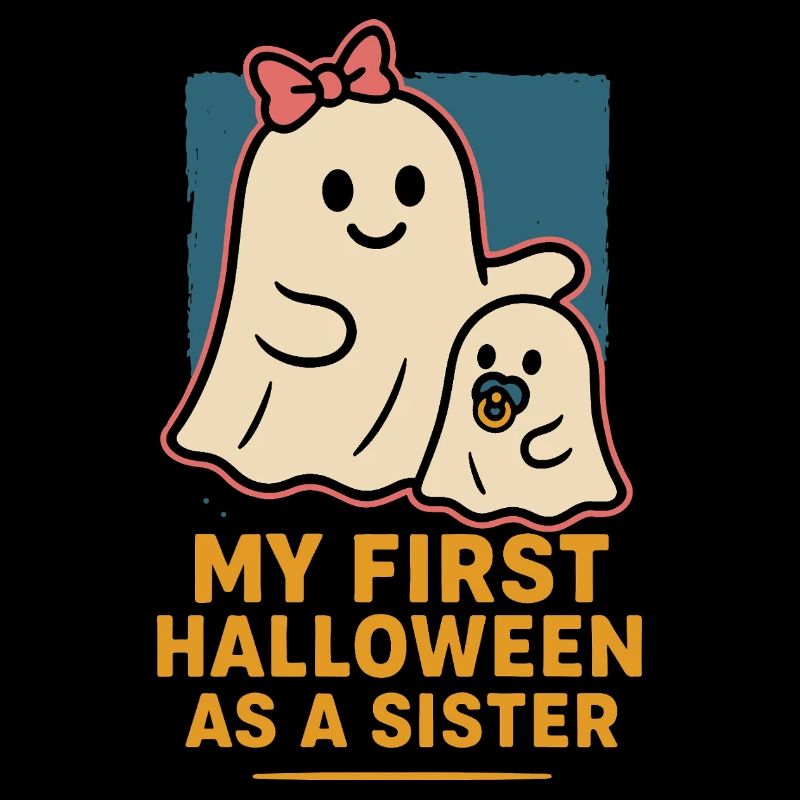 My First Halloween As A Sister Cute Ghost